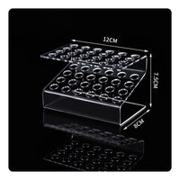 Transparent Acrylic Pen Rack Glossy Clear Pen Display Circular Slots