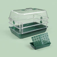 Large Greenhouse Seedling Propagation Tray with Dome, for Indoor Gardening, Tall Planter Box for Nursery Production, Outdoor Planter for Gardeners