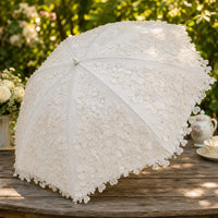 Lace Parasol Decorative Foldable Parasol Elegant Lace Umbrella for Cosplayers