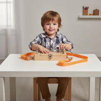 Kids Toy Portable Design Wooden Screw Driver Board Activities Tools Young Child Screw and Nut Toy for Preschoolers, Travel