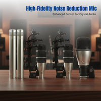 Instrument Microphone, Active Pickup for Jazz Drum, Keyboard, Erhu, Guitar, Stage Recording, Metal Body, Cardioid, Low Noise