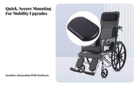 Padded Leg Guard Pad | Soft Foam-Filled Interior, Easy to Clean Leather-Like Surface Footrest Pad with Mounting Screw, for Home Care