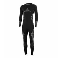 Ski Thermal Underwear Breathable Thermal Compression Set Multi-Directional Stretch Long Johns for Men