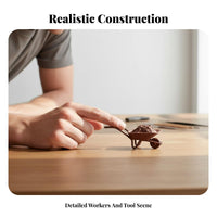 1:87 Scale Construction Worker High Intricate HO Scale Worker Figurine Architectural Model Person Various Poses for Hobbyists