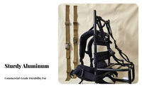 Fully Welded Construction Heavy Duty Pack Frame Multi-Purpose External Freighter Frame Ergonomic Design Aluminum Cargo Hauler Breathable Back Padding for Rescue Personnel, Delivery Workers, Mountaineering, Camping, Goods Transportation