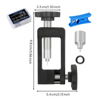 2 in 1 Oil Needle Installation Tool Rectangular Frame Brake Hose Cutter Included Spare Parts Hydraulic Brake Needle Driver Compact