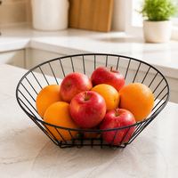 Bronze Hanging Fruit Basket, Modern Minimalist Metal Wire Hanging Basket for Pantry, Stainless Steel Fruit Basket for Kitchen Storage