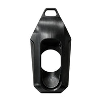 Machined Look Motorcycle Key Cover Slender Decorative Key Sleeve Large Cutout Transport Gear Beveled Edges