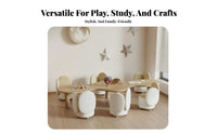 Kids Table and Chair Set Multifunctional Design Kids Study Desk and Chair Multi-Function children's Activity Table for Children, Girls, Daycare