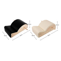 Pilates Spine Wooden Spine Stretching Bench Padded Exercise Equipment
