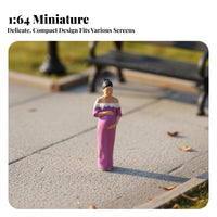 1:64 Scale People Figurine Dynamic Poses Hand-Painted Miniature Figure Miniature Scene People Model High Intricacy for Hobbyists