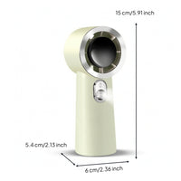 Mini Misting Fan Compact Handheld Misting Fan 3-Speed for Desk, Travelers