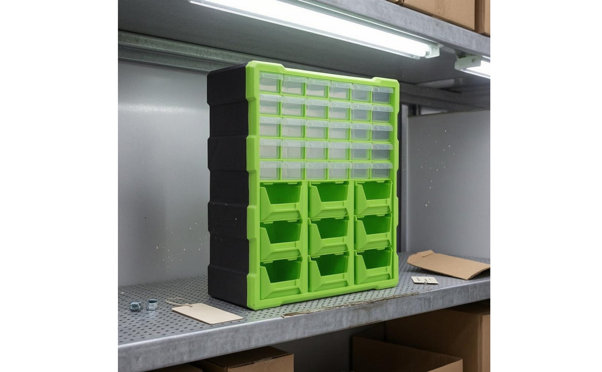 Parts Organizer Cabinet Wall Mountable Storage Cabinet Heavy Duty for Workshop