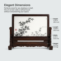 Chinese Desk Screen Office, Porcelain Decorative Painting for home office, Desk Screen Office Entrance Retro, Screen Office Entrance Retro Crystal