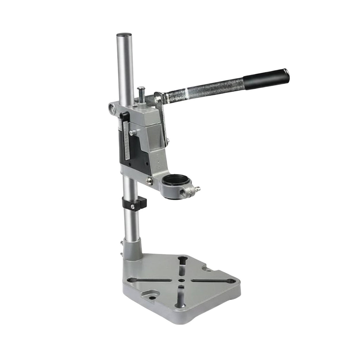 Benchtop Drill Stand Multi-Functional Electric Drill Holder Stable Foundation Power Tool Accessory for DIY Enthusiasts, Hobbyists, Workshop, Garage