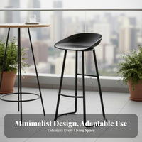 Modern Design Bar Height Table and Chair Set Weather-Resistant Sled Base High Stool Sturdy Construction Outdoor Furniture Rust-Proof for Homeowners, Business Owners, Couples, Balcony, Restaurant, Backyard, Garden