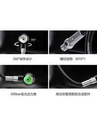 Extended External Pressure Gauge