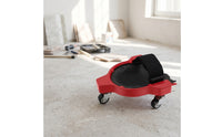 Kneeling Work Cart Padded Creeper with Knee Platform Rolling Knee Pad Mobile Kneel Wheeler Heavy-Duty for Tile Contractors
