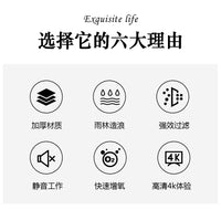 鱼缸过滤制氧一体机小型家用客厅桌面金鱼缸造景摆件套餐全套新款 黑色[升级款】防跳 38.8x21.5x21.2cm