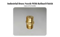 Brass Solid Cone Nozzle Versatile High Pressure Spray Nozzle Resistant High Pressure Spray Head for Farmers, Humidification, Irrigation