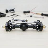 RC Crawler Axle with Brass Knuckles 1/24 Scale SCX24 Axle Assembly Part Hardened Steel Heavy-Duty for Rock Crawling