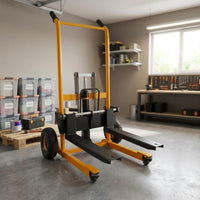 Manual Hydraulic Lifting Hand Truck Textured Grips Foldable Hydraulic Hand Truck Load Mover 4 Wheels