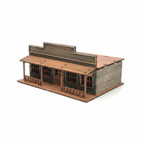 DIY Assembly 1/72 Scale Town Model Handmade Gift Wooden Village Scene Interchangeable and Match for Collection Shelf