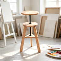 Artist Stool Space-Saving Adjustable Height Stool Versatile Furniture for Painters, Easel Work