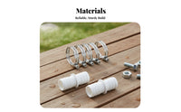 2 Pieces Plumbing Part Stainless Steel Ribbed Plastic Hose Barb Fitting