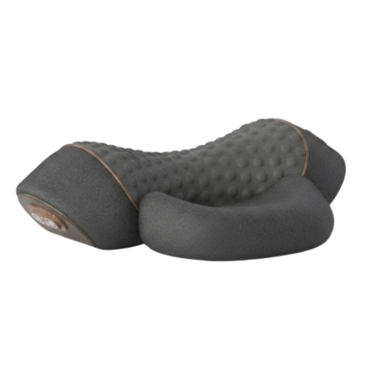 Electric Heated Neck Massager Pillow Contoured Airbag Neck Stretcher Ergonomic Health Device 3-in-1 for Lying Down