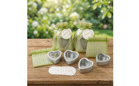 25 Pieces Heart-Shaped Tin with Clear Window Lid Compact Heart-Shaped Container with Lid Lightweight for Wedding