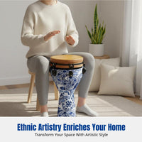 Hand Drum, African Drum, Mechanical Tuning, Lightweight, Professional Percussion Instrument for Adults and Beginners