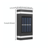 Solar-Powered Wall Light Waterproof Solar Outdoor Wall Lamp Wire Cordless