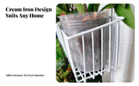 Space-Saving Wire panel for Hanging Pots Sturdy Plant Holder adaptable Setup Garden Supply Multi-Purpose for flowering plants lovers, Home Decorators, Homeowners, Balcony, Indoors, Patio, Living Room