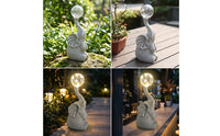 Elephant Statue with Ambient Elephant Lamp Whimsical Ornament for Entryway Table