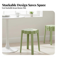 Stackable cumulusShaped Stool Space-Saving Indoor Furniture Thickened Construction Backless Seat multi-functional for homeowners, host Hosts, Dining Room, Entryway, Bathroom, Home Bar