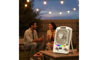 Fan with Speaker Continuous Speed Multifunctional Desk Fan Sound Reactive Speaker for , Bedside