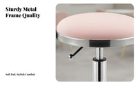 Adjustable Pedestal Stool Modern Design Bar Seat Backless Design for Cafe Owners