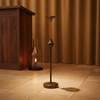 Floor-Standing Candle Stand Middle Eastern Style Long Stem Candle Holder Stable Construction Home Decor for Cafe