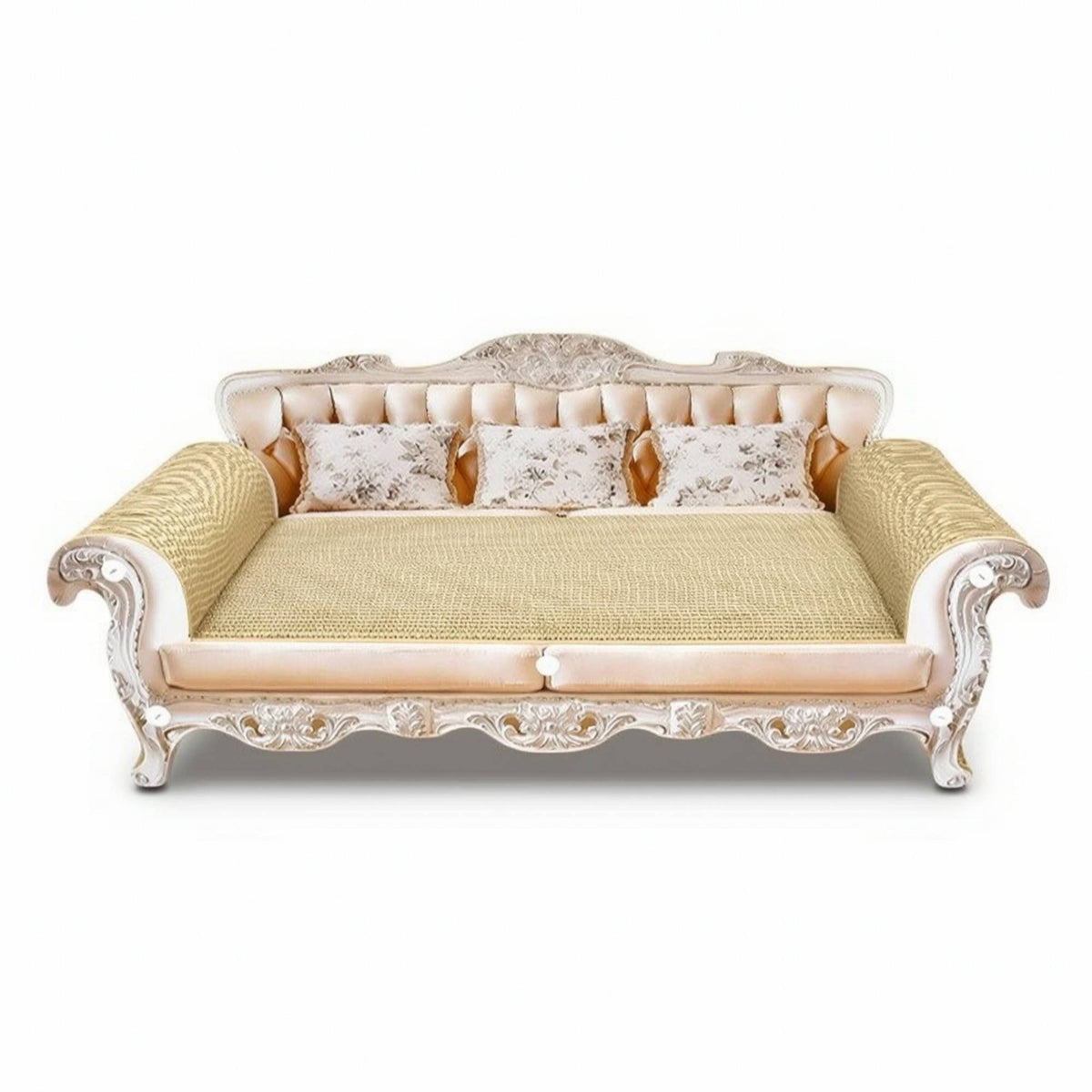 Cat Scratching Sofa Firm Cat Sofa Bed with Scratcher Cozy Feline Furniture for Bedroom