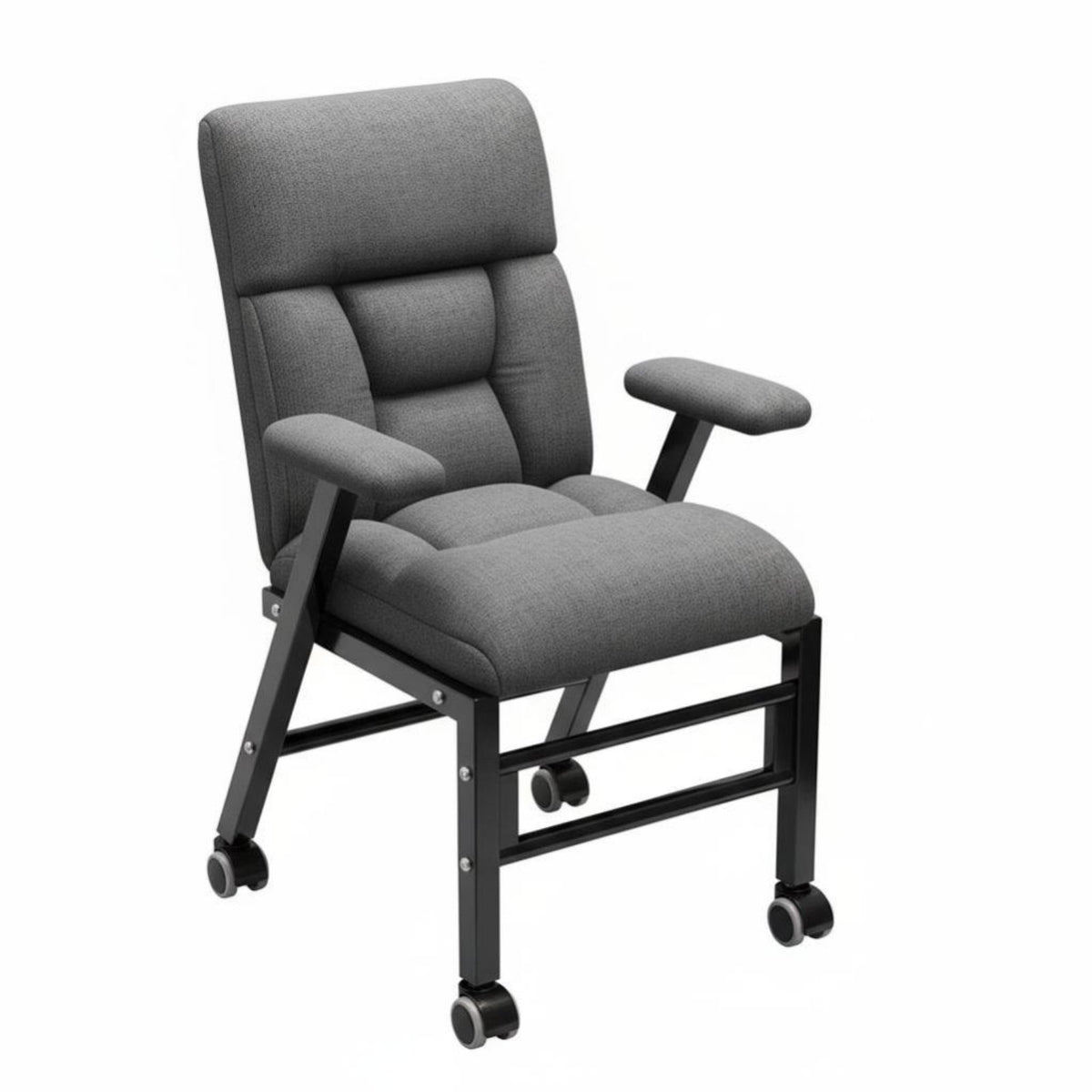 Sit and Lie Function transformable Lounger Adjustable Recline Reclining Chair Ergonomic Design Folding Armchair Padded Cushioning for Office Workers, Students, Homeowners, Home, Living Room, Bedroom, Balcony