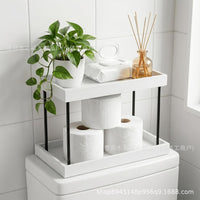 Multi-layer Wooden Storage Shelf for Bathroom Counter