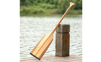 Dragon Boat Paddle Varnished Wooden Paddle Oar Traditional Reinforced for Paddlers, Training