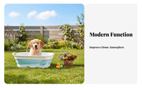 Space-Saving Foldable Pet Bathtub Easy to Clean Collapsible Pet Wash Basin Long-Lasting Foldable Dog Washing Tub Sturdy Construction for Cats, Young Dogs, Kittens, Travel, Outdoor, Camping