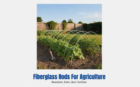 Garden Hoop Frame Support, Fiberglass Rod, Flexible Arch for Greenhouse, Climbing Trellis