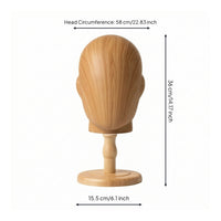 Wooden Mannequin Head Sturdy Male Mannequin Head Minimalist for Retail Stores