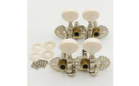Tuning Machine Set with Screws Floral String Instrument Tuning Pegs Exposed Gear Tuner for Luthier
