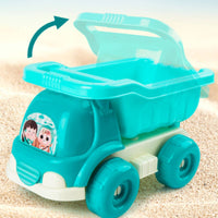 6 Pieces Colorful Sand Toy Set with Dump Truck Easy to Clean Beach Dump Truck Set Safe Watering Can with Sand Toys Sturdy for Toddlers