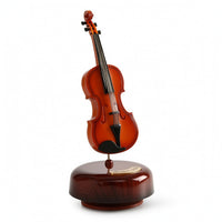 Tabletop Melody Box Freestanding Melody Box with Round Base Musical Movement Decorative Decor Vintage-Inspired for Living Room