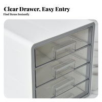 Easy Organization Desktop File Organizer Space Saving Multi-Layer Document Tray Large Capacity A4 Paper Organizer Box Multifunctional for Students, Home Workers, Women, Desk, Study Room, Dressing Table